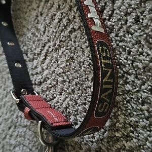 NWT New Orleans Saints dog collar sz L